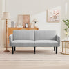 2-3 Seater Convertible Futon Sofa Bed Upholstered Fabric Sleeper Couch