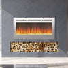 LED Fireplace Media Wall Fire Wall Mounted / Standing Electric Heater 40-100in