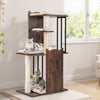 112 CM Tall Modern Cat Tree for Indoor Cats-Brown