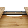 Extendable Dining Table w/ Wood Effect Tabletop, Height Adjustable Kitchen Table