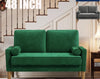 Dusk Hampshire Dark Olive Green Matte Velvet 3 Seater Sofa RRP £559