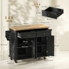 Kitchen Trolley Storage Cabinet Island Cart Dining Room Furniture 2 Drawers