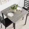 3-Piece Dining Table Set for 2,Space Saving Metal Frame Kitchen Table & 2 Chairs