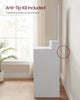 Dressing Table with Large Mirror, Vanity Table Makeup Table White RDT163W01