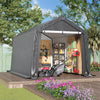 Outdoor Shed Equipment Shelter Cover Storage Bicycle PE Waterproof Steel Frame