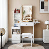 Dressing Table With Drawers Mirror Stool Wireless Charging Set Makeup Vanity UK