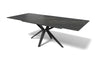 Modulax Haku Black Ceramic Electric Extending Dining Table 160x100cm RRP £4500