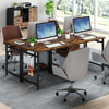 Tribesigns Double Desk, 200 cm Office Extra Long Computer Desk with Drawers