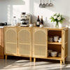 Sideboard Storage Cabinet Cupboard Buffet with Rattan Door Dining Room Furniture