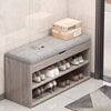 Shoe Bench Shoe Storage Rack Cabinet Organiser with Cushion Padded Seat Unit UK