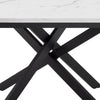 Dusk Brooke Stone & Black Oval Extendable 4-8 Seater Dining Table RRP £599
