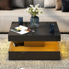 High Gloss LED Coffee Table LED Lights Furniture Cocktail Table Living Room New