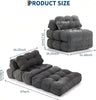 Folding Futon Sofa Bed Convertible Sleeper Chair with Pillow Foldable Mattress🔥