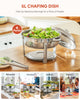WILPREP Chafer Chafing Dish 6Pack -5L Set Stainless Steel Bain Marie Food Warmer