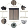 Metal Garden Shed with Lockable Door,Waterproof Outdoor Storage Box for Backyard