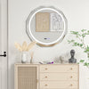 76CM Defog Shatterproof Wall Mounted LED Lighted Mirror Bathroom Mirror