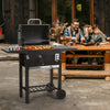 Barbecue Grill Charcoal BBQ Smoker Portable Outdoor Garden Trolley Cart Wheeled