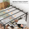 3x3(m) Pergola Gazebo Awning Canopy Garden Sun Shade Shelter Aluminium