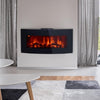 Electric Fireplace Wall Mounted Heater Flames Logs Remote Timer Adjustable Heat