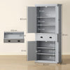Tall Kitchen Cupboard, Kitchen Pantry Cabinet with Drawer, Shelves