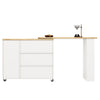 DINING BAR KITCHEN ISLAND TABLE STORAGE CABINET OPEN SHELVES DINING ROOM WHITE