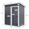 5 X 3FT Metal Garden Shed Outdoor Storage Cabinet House Box Pent Roof Lockable
