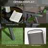 Folding Bistro Set Patio Chairs Coffee Table Balcony Garden Furniture Brown
