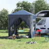 2mx2m Pop Up Gazebo Party Tent Canopy Marquee with Storage Bag Blue