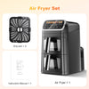 Dual Air Fryer 8L, 13 Programs with Visual Window, 2600W, 2 Years Warranty, NEW