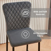 Set of 2/4/6 Bar Stools Velvet Breakfast Bar Chairs Kitchen Office Restaurant
