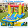 Inflatable Bounce House Kids Water Slide and Bouncy Area with Splash Pool
