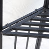 3x3(m) Outdoor Gazebo Patio Pavilion Canopy Tent w/ Netting & Shelf 2-tier Roof