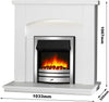 Electric Fire and Surround, Coal Effect & Mood Light – Endeavour New Cayton