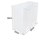 Saxony Laundry Cabinet 2 Tilt-Out Baskets Hamper Storage Box Wooden Clothes Bin