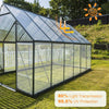 10PCS Polycarbonate Sheets Greenhouse 4mm Thick Roof Panel Twinwall UV Protect