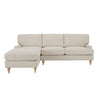 Dusk Hampshire Beige Textured Weave Left Hand Chaise Sofa RRP £899
