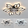 Ceiling Fan Light LED 3-Color Dimmable Chandelier Lamp W/ Bluetooth APP Control