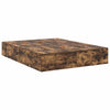 Storage Bed Frame with Drawer Smoked Oak 150 cm Engineered Wood