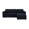 Dusk Sloane Midnight Dark Navy Velvet Right Hand Storage Chaise Sofa RRP £1674