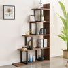 5 Tier Corner Bookshelf Large Ladder Shelves Display Cabinet Extendable Bookcase
