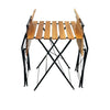 Folding Wooden Garden Bistro Set, 2 Seater Garden Furniture Set, Folding Bistro