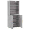 Highboard Grey Sonoma 69.5x34x180 Engineered Wood U0G2