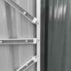 Large 14x8ft Metal Garden Storage Shed Lockable Door Grey Tool Storage Box