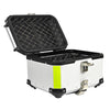 65L Motorcycle Top Box Aluminium Waterproof Rear Luggage Case Anti Theft Lock He