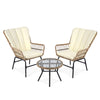 Outdoor PE Wicker Conversation Set with Cushions