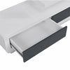 Celia High Gloss TV Stand With 2 Drawers In White And Grey