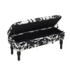 Velvet Upholstered Bench Bed End Window Seat Ottoman Storage Stool Bedroom