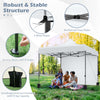 10 x 10 FT Heavy-duty Easy Setup Commercial Tent w/ Wheeled Bag
