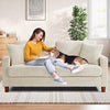 Modern 2/3 Seater Corduroy Sofa Bed with 2 Bolster Home Room Recliner Couch Sofa