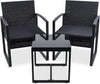 Brooklyn Garden Furniture Set – Outdoor Patio Bistro Set Black